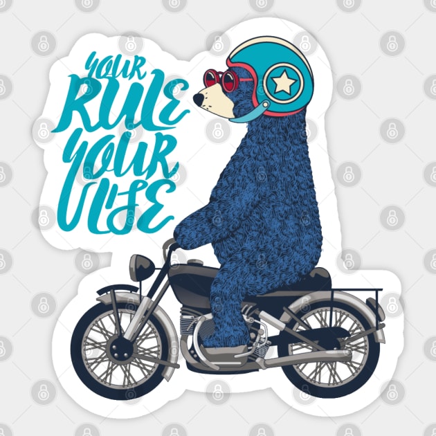 Your Rule Your Life Sticker by Mako Design 